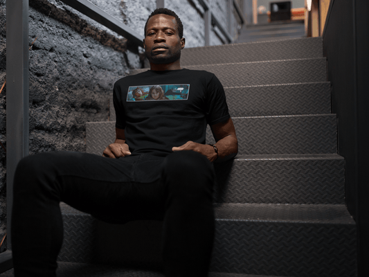 dark staircase ally city goth black model classic movie horror stylish designer