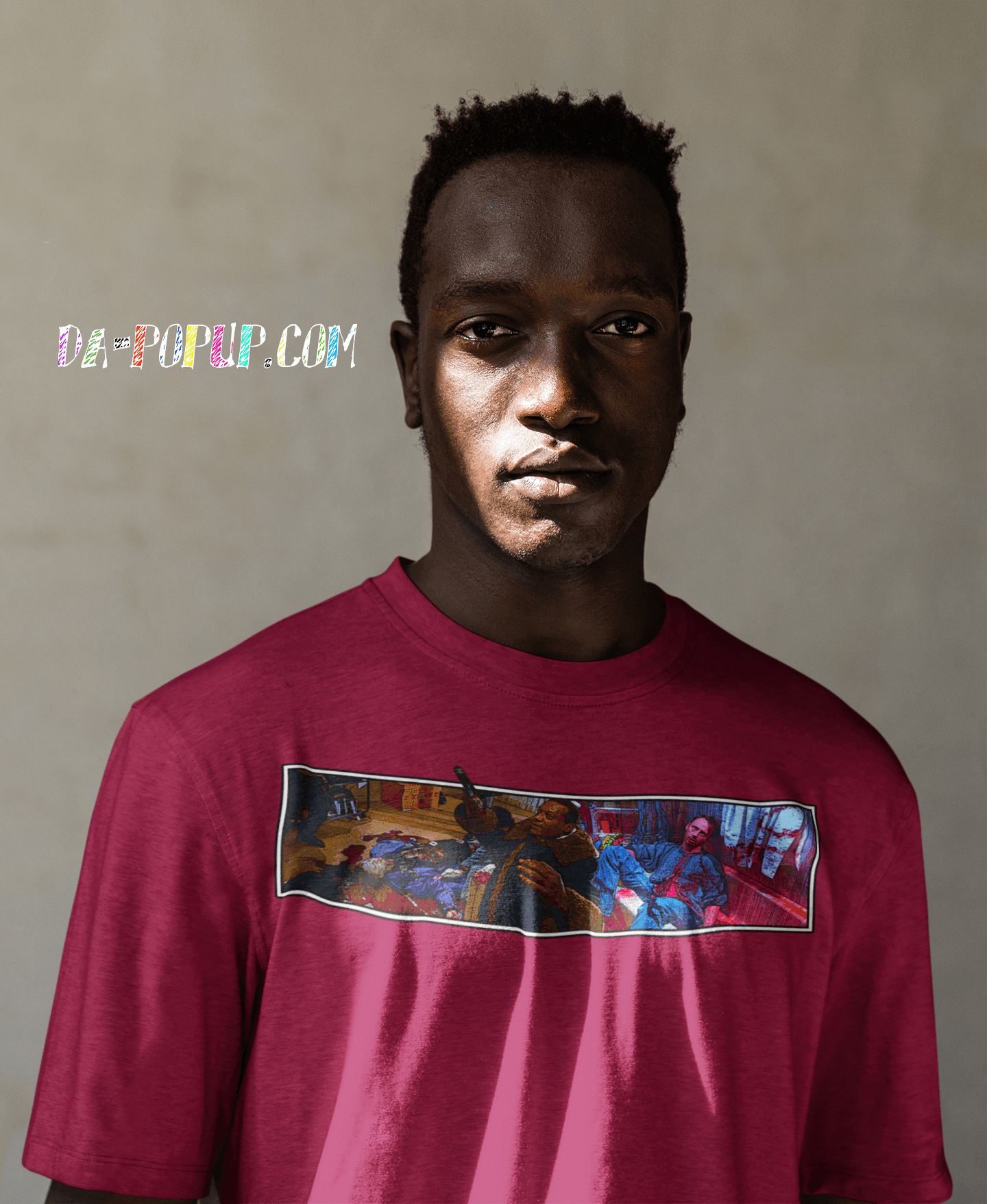 black american horror movie designer clothes shirt african creepy serious outside dreads