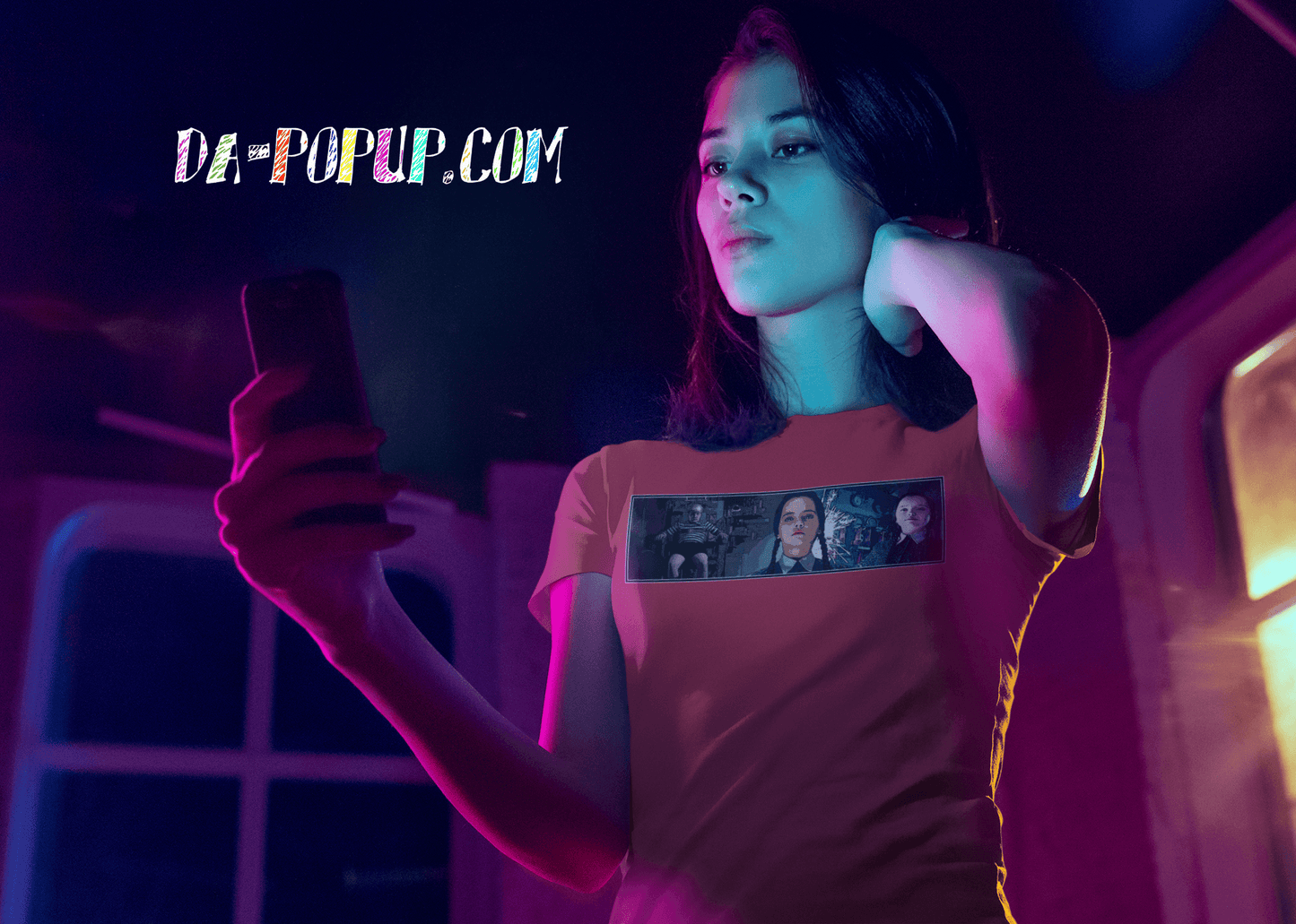 teen cell phone iphone smartphone home hosue bedroom nightcreepy horror movie designer female model instagramm texting social media facebook club 