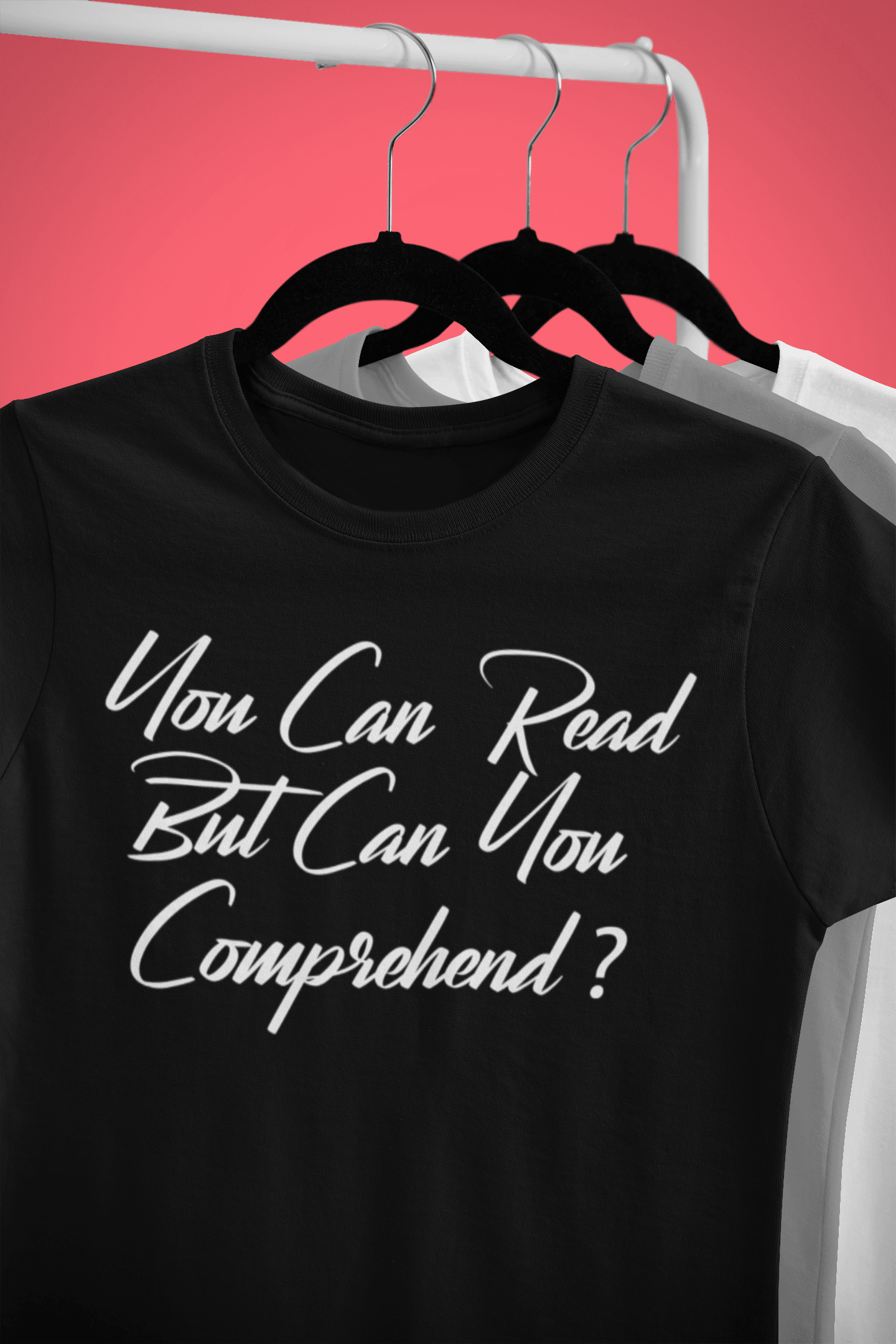 Book Community, Library, Comprehend, English, Reading, Quote, Women Fashion, Men Fashion, Black Shirts, Grey Shirts, White Shirts