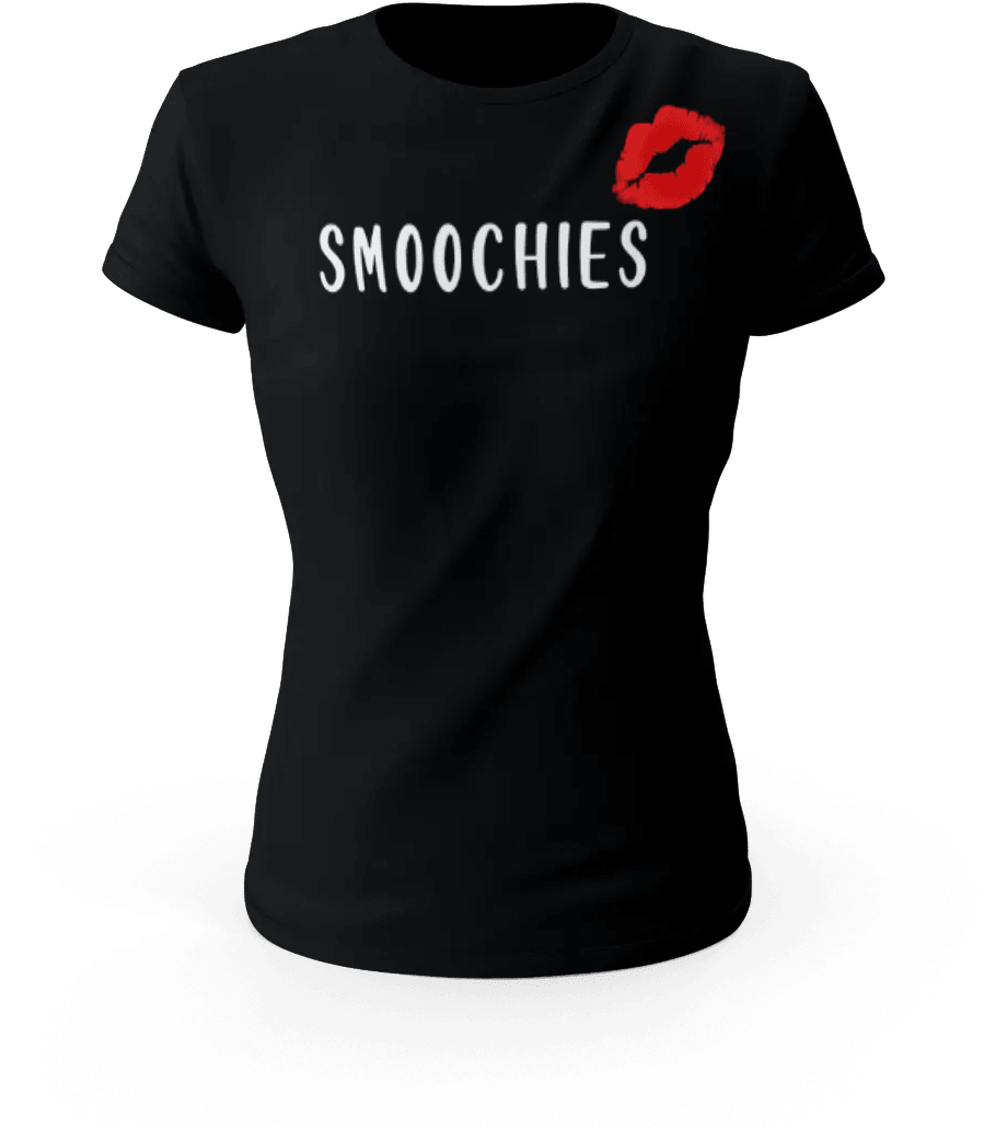 Living Single, Living Single TV Show, Black Cotton T-Shirt, Smoochies, Female Clothing, Black T-Shirt